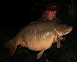Richie with his first French carp, from Crete Lakes, weighing in just over 44lb.
